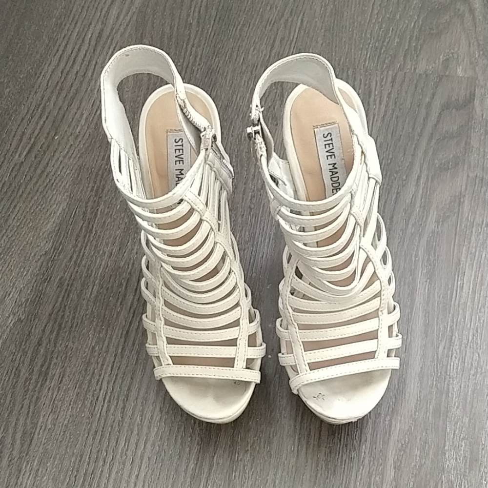 Steve Madden Platform Wedge Caged Sandals